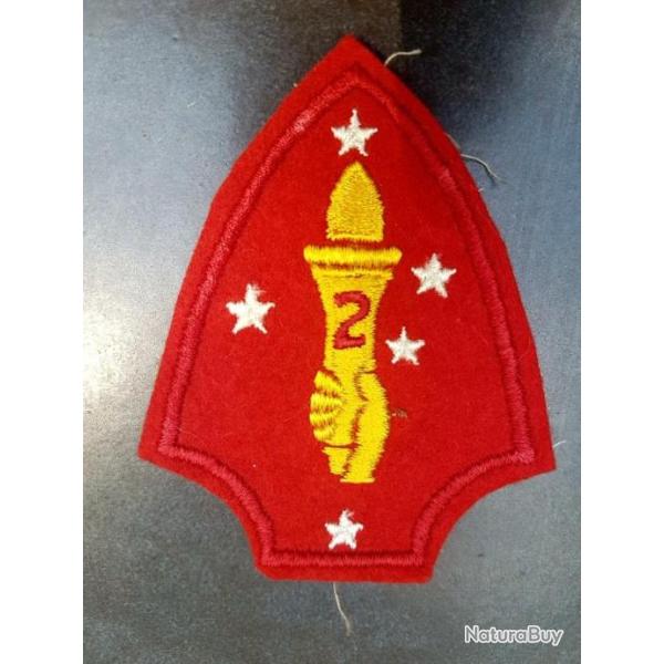 Patch/�cusson 2�me division MARINES CORPS (Pacific war) - Original WW II