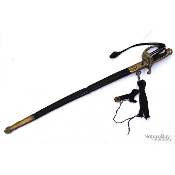 TRES BEL ANCIEN SABRE OFFICIER MARINE mod�le 1837 - SECOND EMPIRE - MILIEU 19� SIECLE