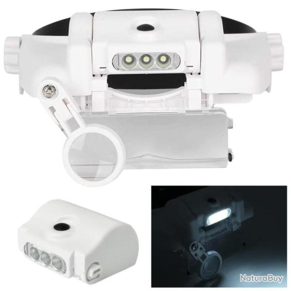 Lampe Loupe Frontale MG81000S Horloger Bijoutier Numismate Tatoueur Electronique