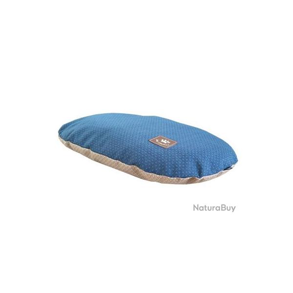 COUSSIN CARLOS TAUPE/BLEU 63X40CM