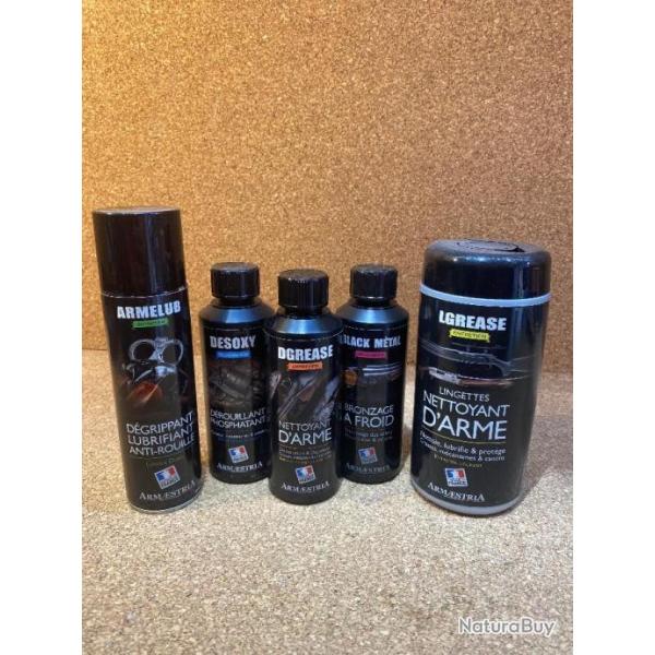 Pack Armaestria, lingettes + bronzage � froid + nettoyant + finish + d�rouillant