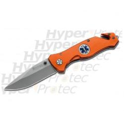 Couteau pliant Param&eacute;dical Ambulancier Orange