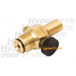 Valve on off en laiton pour bouteille paintball