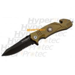 Couteau pliant United States Army avec brise vitre