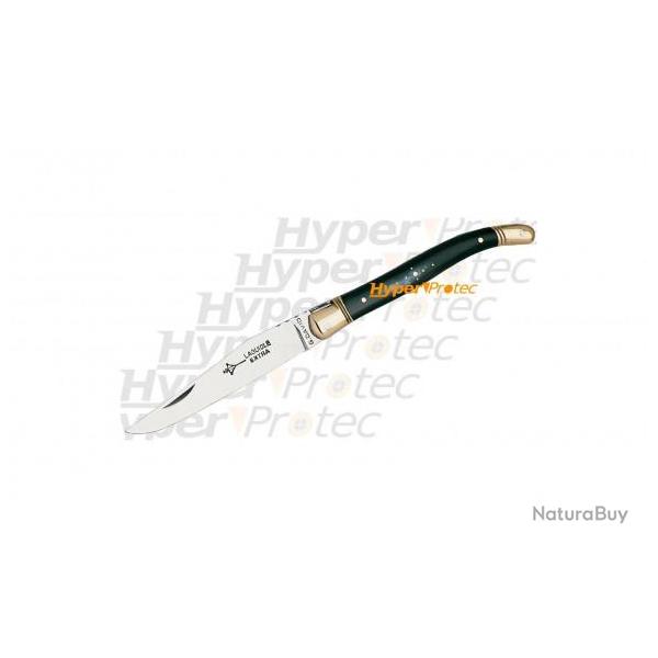 Couteau pliant Laguiole extra corne noire - G. David - 11 cm