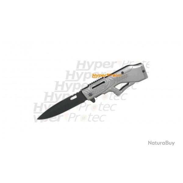Couteau carabine fusil gris � ouverture assist�e