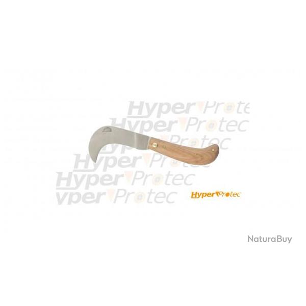 Couteau serpette bois de Teck sp�cial �lectricien