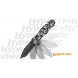 Couteau Black legion skull wash stone