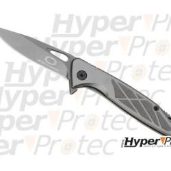 Couteau de poche With Armour en acier gris titane