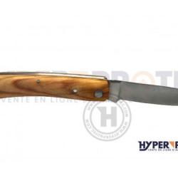 Couteau pliant manche bois clair lame 9 cm