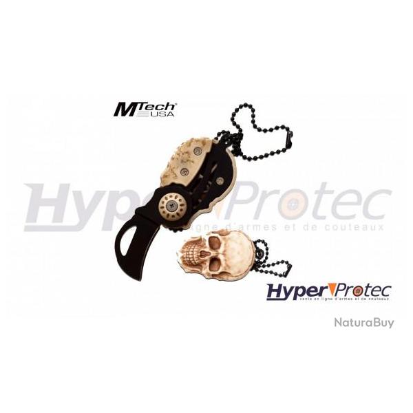 Couteau pliant manche en t�te de mort