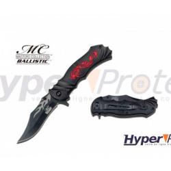 Couteau de poche pliant Red dragon avec ouverture assist&eacute;e