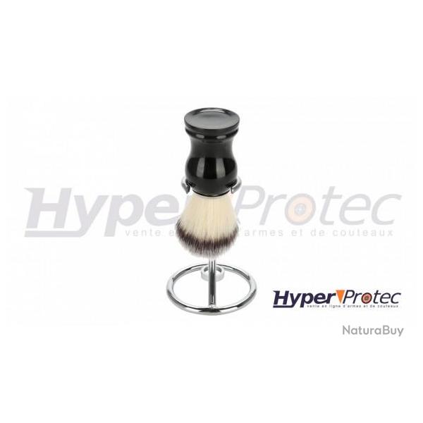 Support rasoir et blaireau en acier inoxydable de barbier