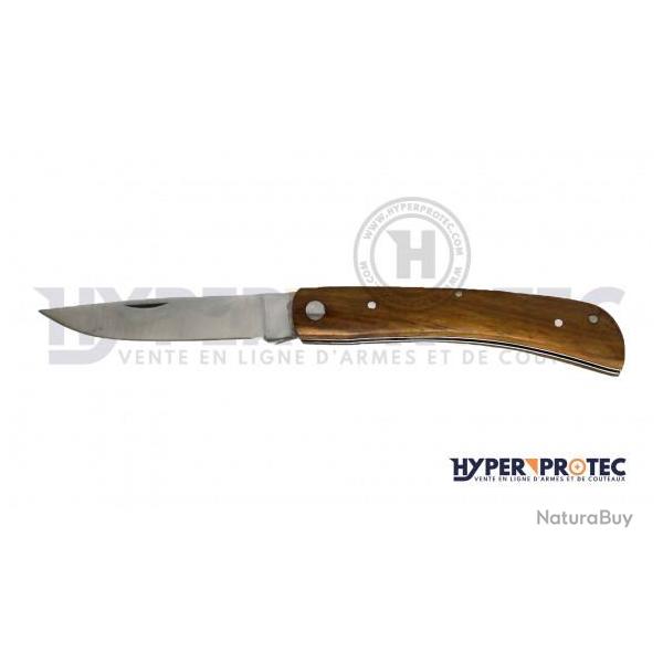 Couteau pliant manche bois fonc� lame 9 cm