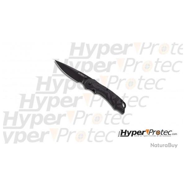 Couteau pliant CRKT moxie noir avec clip