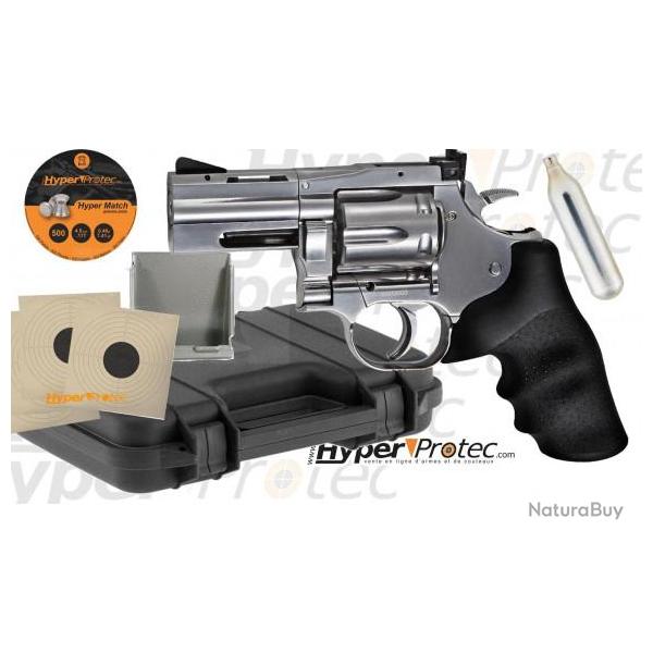 Pack complet revolver Dan wesson chrom� 2.5" � plombs