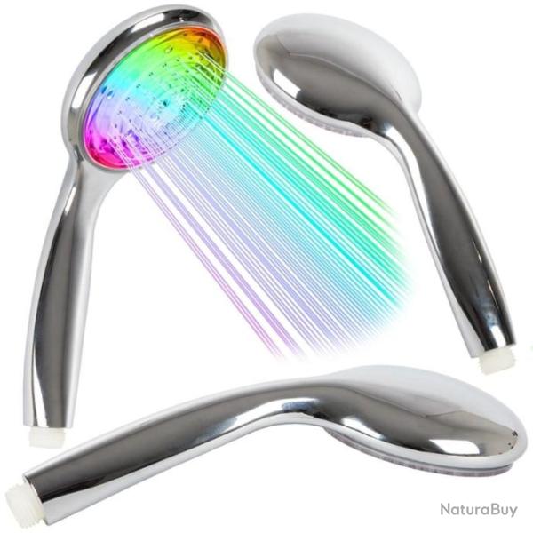 Pomme Pommeau de Douche Chrom�e LED RGB