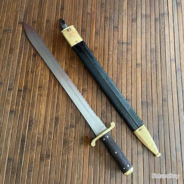 RARE GLAIVE SUISSE MOD�LE 1878 DE PIONNIER AVEC FOURREAU
