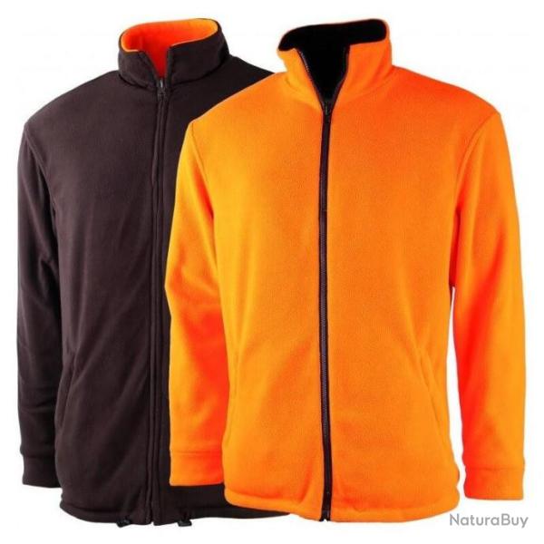 Veste polaire r�versible orange/marron Treeland T401