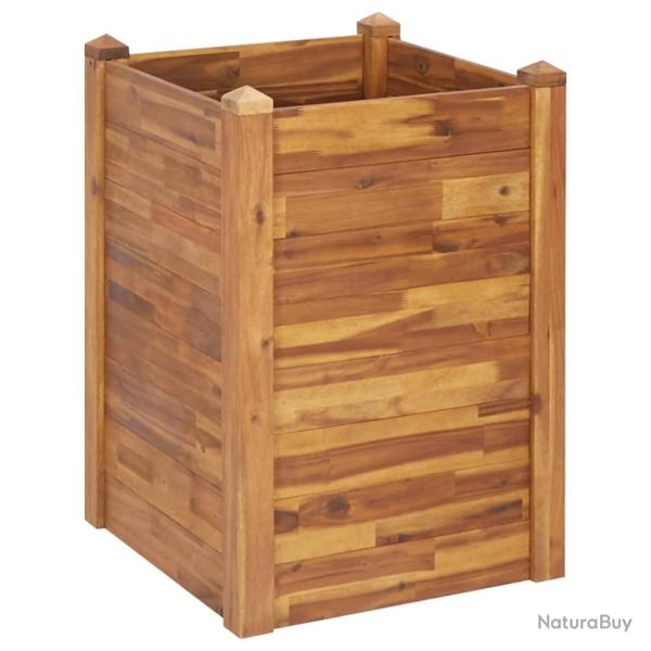 Jardini�re lit sur�lev� plantes fleurs jardin 60 x 60 x 84 cm bois massif d'acacia 02_0001072