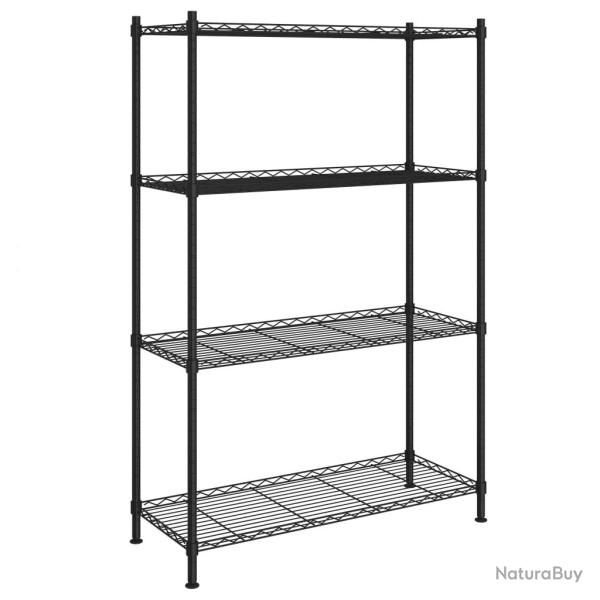 �tag�re de rangement 4 niveaux 90 x 35 x 137 cm noir 200 kg 02_0000695