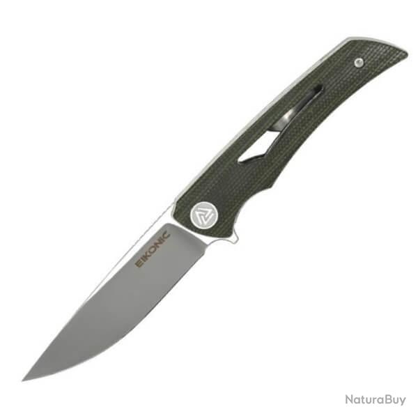 Couteau de poche Eikonic Aperture micarta vert