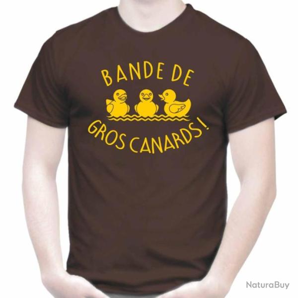 T-SHIRT Humour -  BANDE DE GROS CANARDS  - jeux de mots Dr�le - blague Id�e cadeau No�l Anniversaire