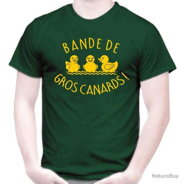 T-SHIRT Humour -  BANDE DE GROS CANARDS - blague Id�e cadeau No�l Anniversaire - Jeu de mots  Dr�le