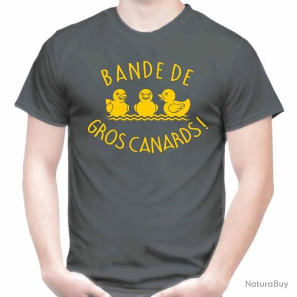 T-SHIRT Humour Dr�le -  BANDE DE GROS CANARDS - blague Id�e cadeau No�l Anniversaire - Jeu de mots