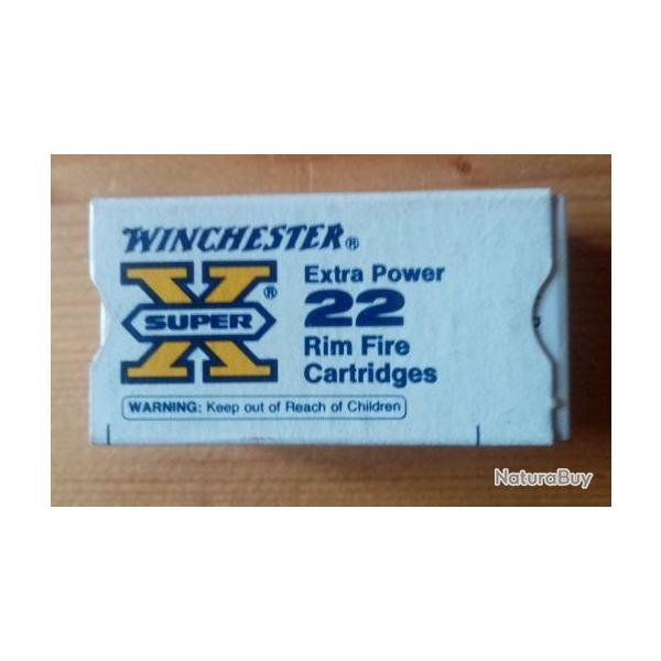 Bo�te ancienne 22 LR Winchester Extra Power Hollow Point