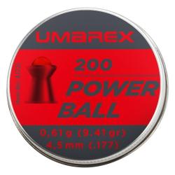 Plomb powerball Umarex t&ecirc;te ronde cal. 4.5mm 0.61G x200