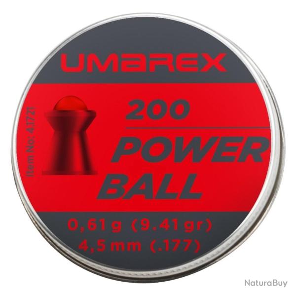 Plomb powerball Umarex t�te ronde cal. 4.5mm 0.61G x200