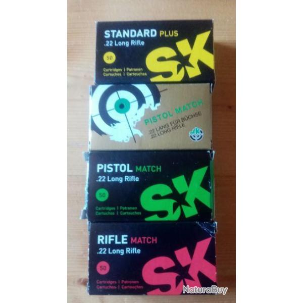 Lot de botes vides divers marques 22 LR