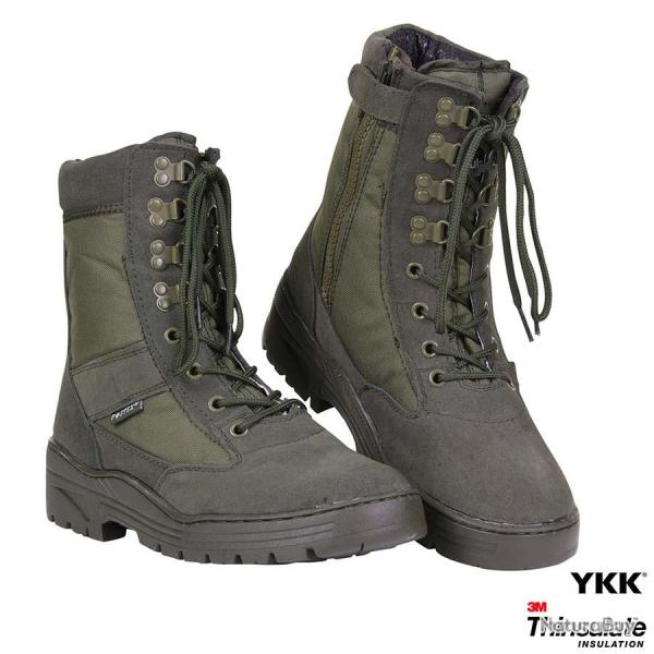 Chaussures intervention sniper zipp�es hautes Couleur Kaki