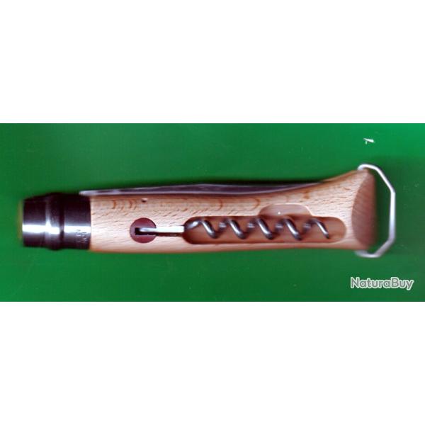 TIRE BOUCHONS DECAPSULEUR  grav� GRATUIT Initiales + �tui Opinel  *UN BEAU CADEAU *couteau