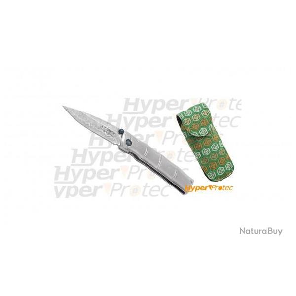 Couteau pliant Mcusta Seki Japan lame Damas et fourreau inclus