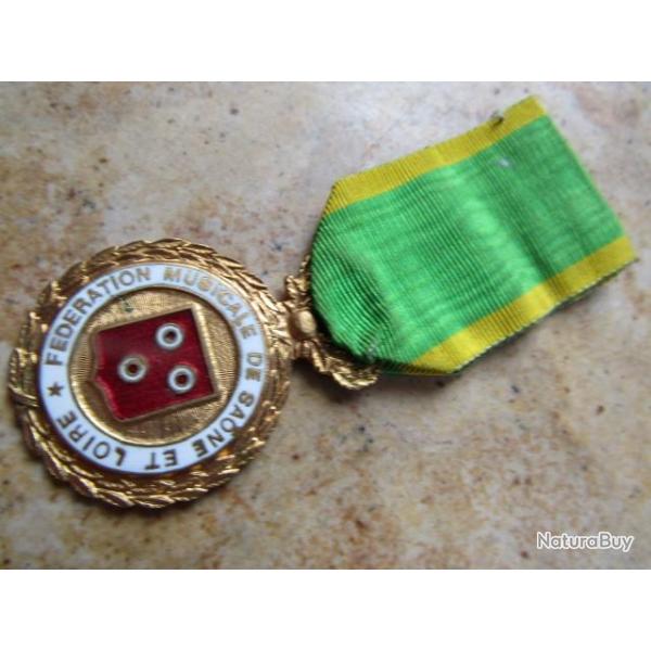 m�daille M�DAILLE f�d�ration musicale Saone et Loire  chorales musique chant