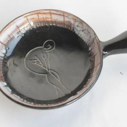 Poêlon céramique Claude VAYSSIER Cerenne Vallauris Femme nue