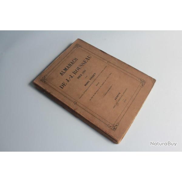 Livre Almanach de J.j Rousseau pour 1861 MARC Viridet