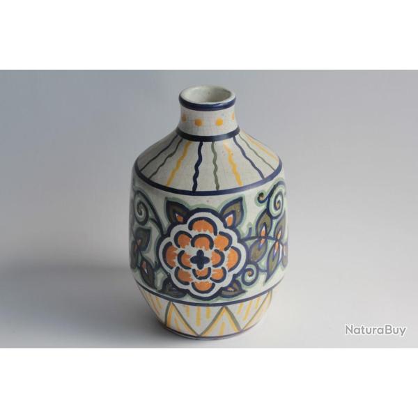 Vase c�ramique �maill�e Orchies France