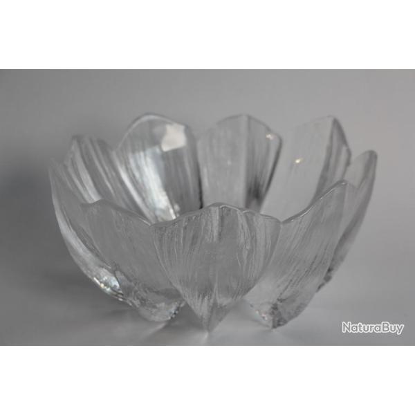 KOSTA BODA Bol cristal N�nuphar Mats Jonasson Su�de