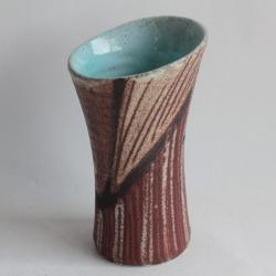 ACCOLAY Vase asymétrique céramique émaillée