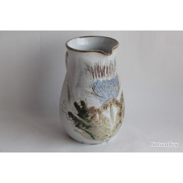 Pichet c�ramique Albert THIRY Vallauris Chardon