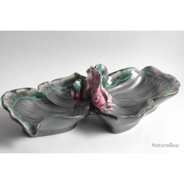 Plat c�ramique Poisson H�l�ne UGO Vallauris