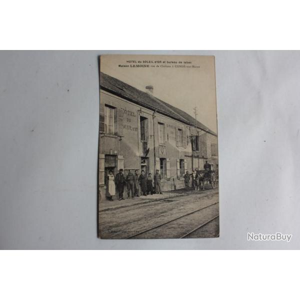 CPA France Cond sur Marne htel du soleil d'or maison Lemoine