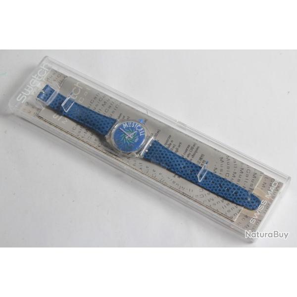 SWATCH Montre Swatch Musicall bleu SLK100 1993