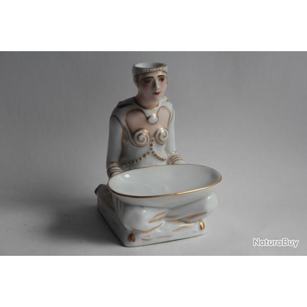 Veilleuse Br�le parfum porcelaine Femme Art d�co