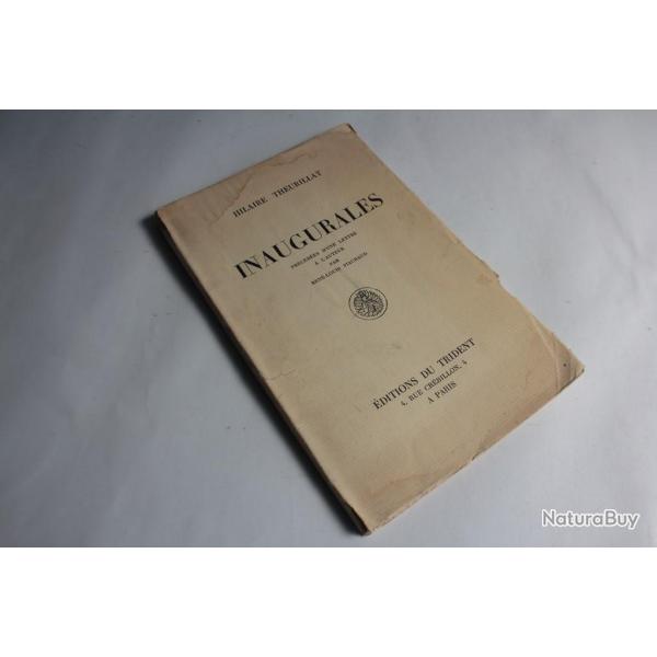 Livre Inaugurales Hilaire Theurillat 1938