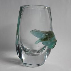 DAUM France Vase cristal et p&acirc;te de verre