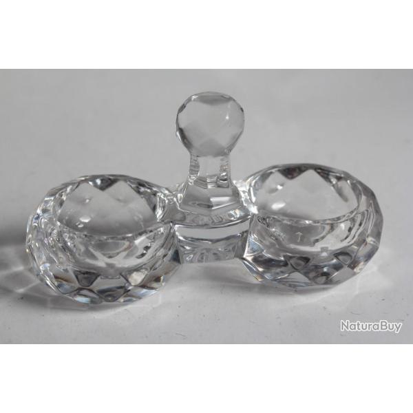 BACCARAT Sali�re cristal moul�